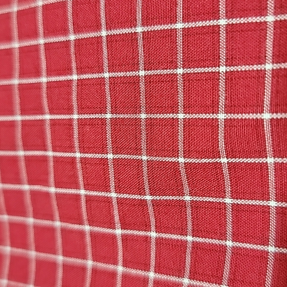 Chaps Easy Care Red & White Button Down Shirt Men's Size XXL - Picture 14 of 15